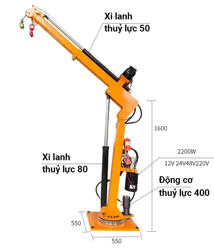 cấu tạo cần cẩu telesope