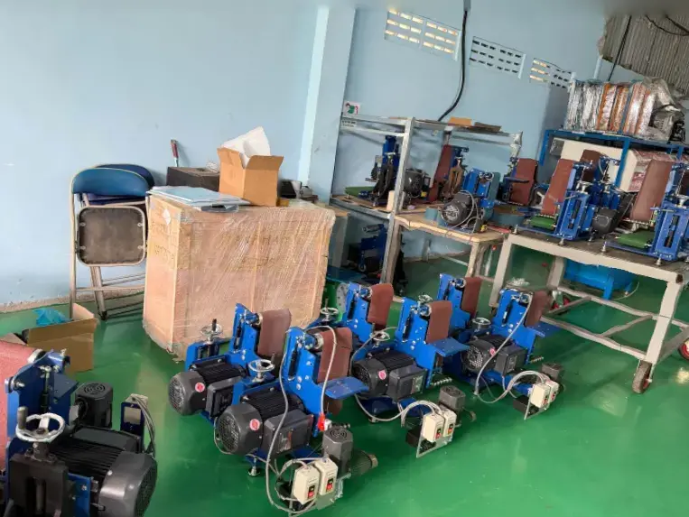 sản xuất máy mài đai - đánh bóng
