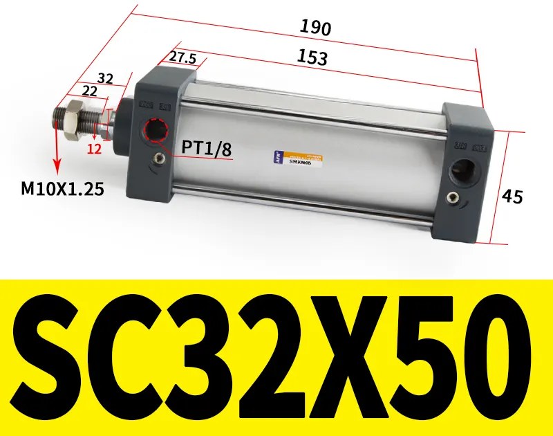 kích thước xi lanh khí nén sc32-50