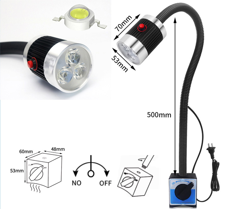 đèn led đế từ