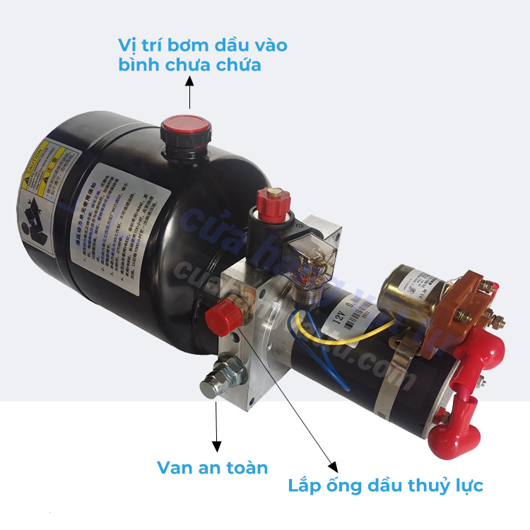 trạm nguồn thuỷ lực mini 12V